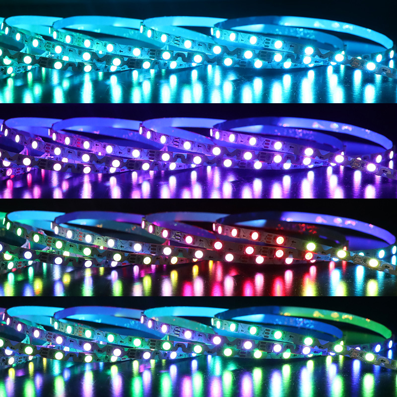 Zig Zag S Type TX1812 WS2812 6mm Small 60LEDs/m Digital RGB LED Channel Letter Strip Light